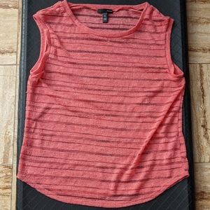 EUC Aqua sparkly sleeveless sheer Sweater